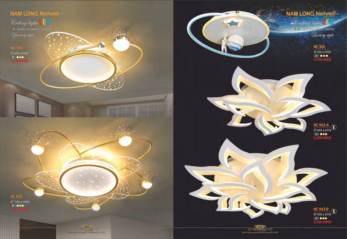 Đèn trang trí NAM LONG Catalogue và Bảng giá tại Bình Dương /Page 27